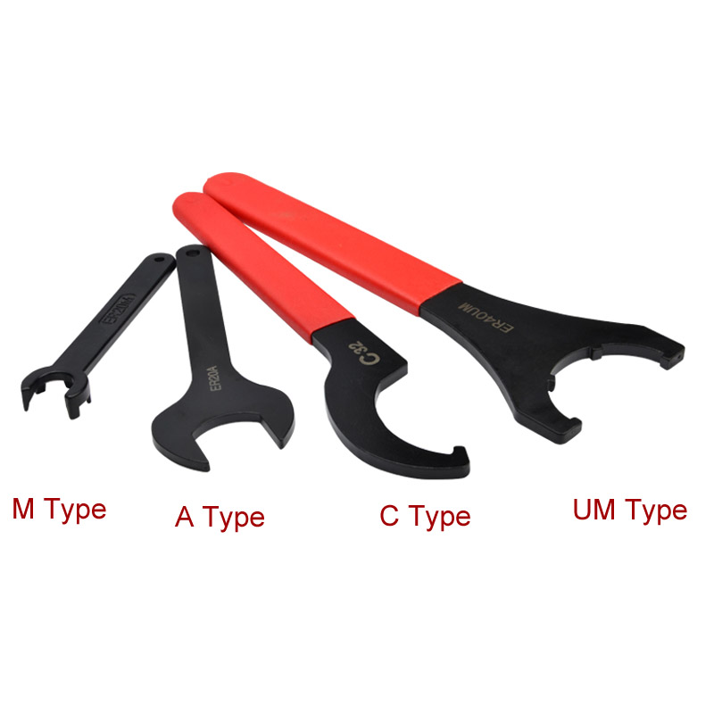 

1pc ER Collet UM Type Wrench ER16/ER20/ER25/ER32 ER Spanner for Nut Collet Chuck Holder CNC Milling Tool Lathe Tools