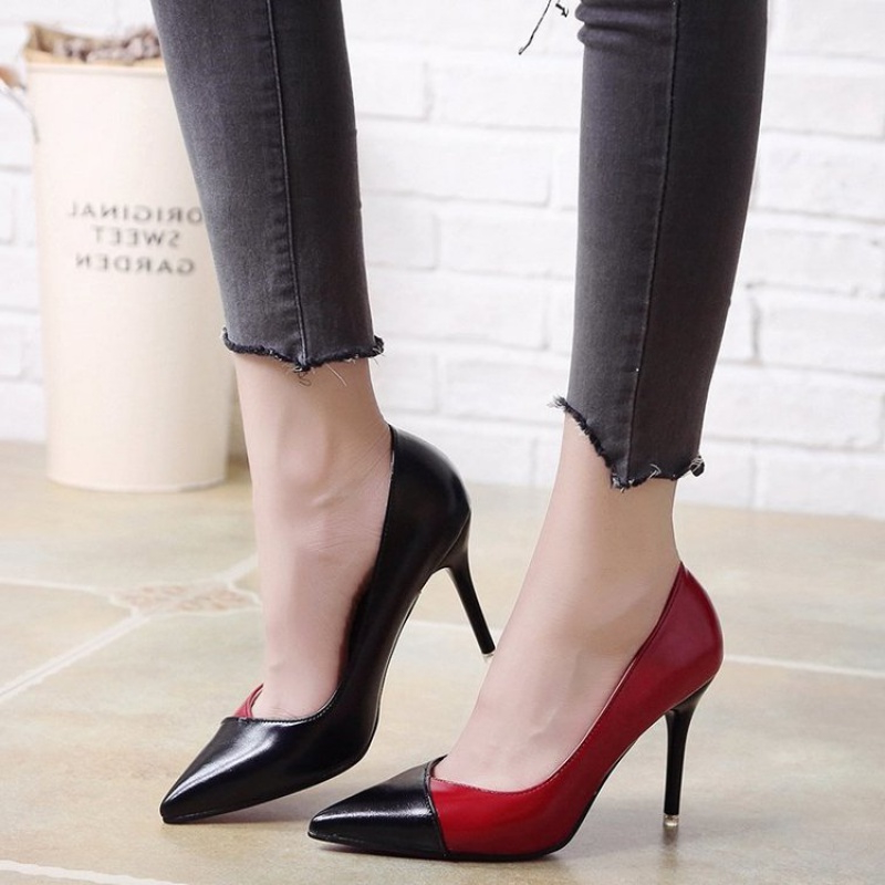 

Stiletto Heels Point Shoes Brides Wedding Shoes Woman High Heels Pumps Multicolor 2020 Fashion Simple Women Office, White