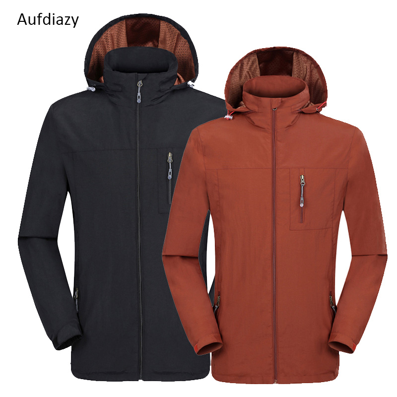 

Aufdiazy Outdoor Sports lovers Camping Spring Autumn Waterproof Windbreaker Men Women Climbing Jackets Climbing, OM014, Women peacock blue