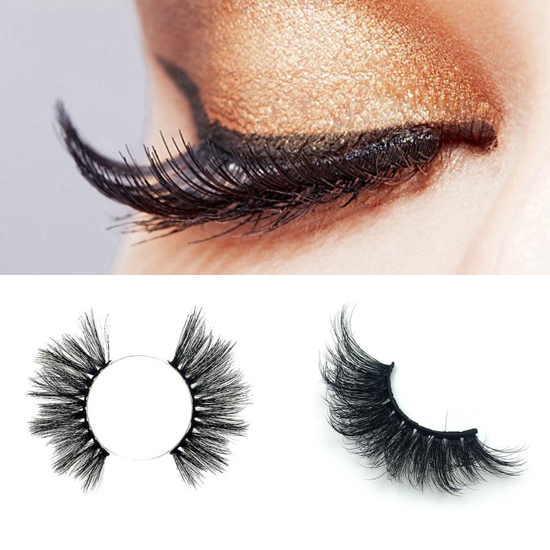 

1Pair Luxury Lashes 8D Mink Eyelashes Handmade Reusable Natural Curling Thick Eyelashes Popular False Lashes Makeup L58