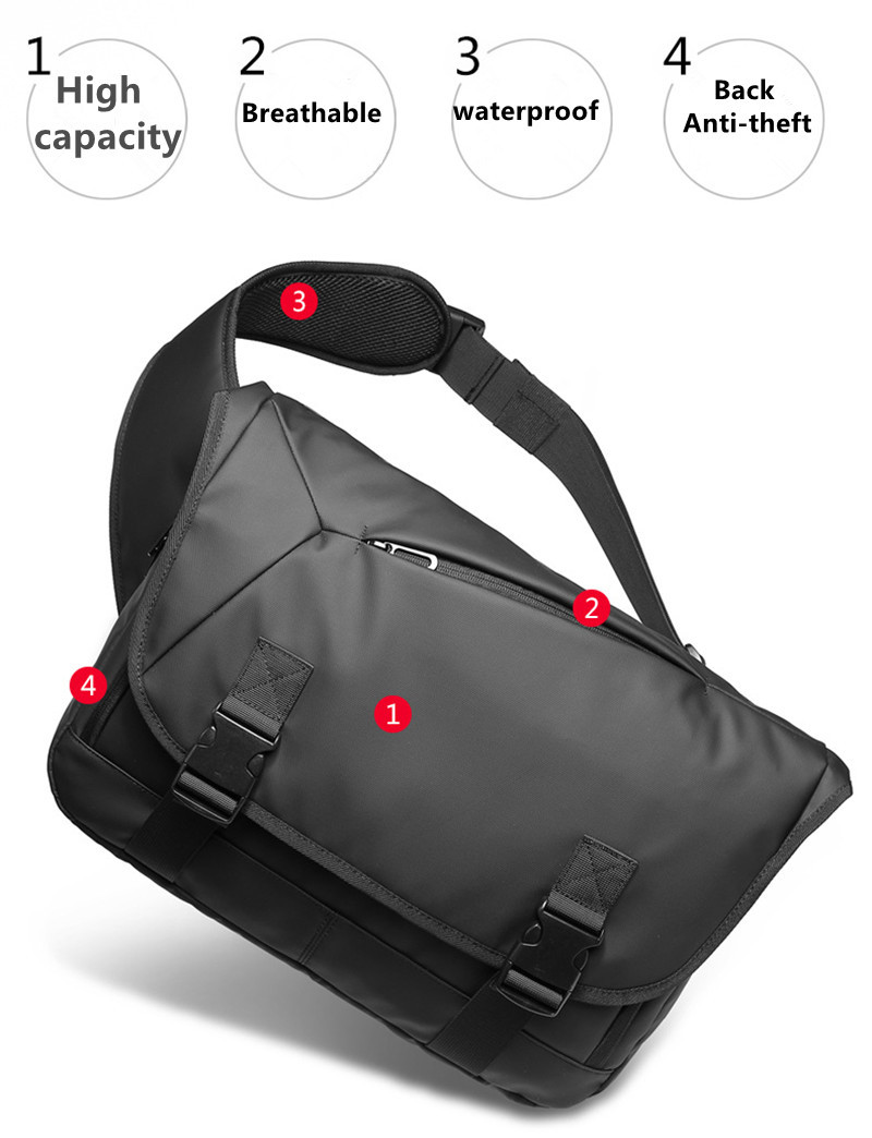 multi pocket messenger bolsa