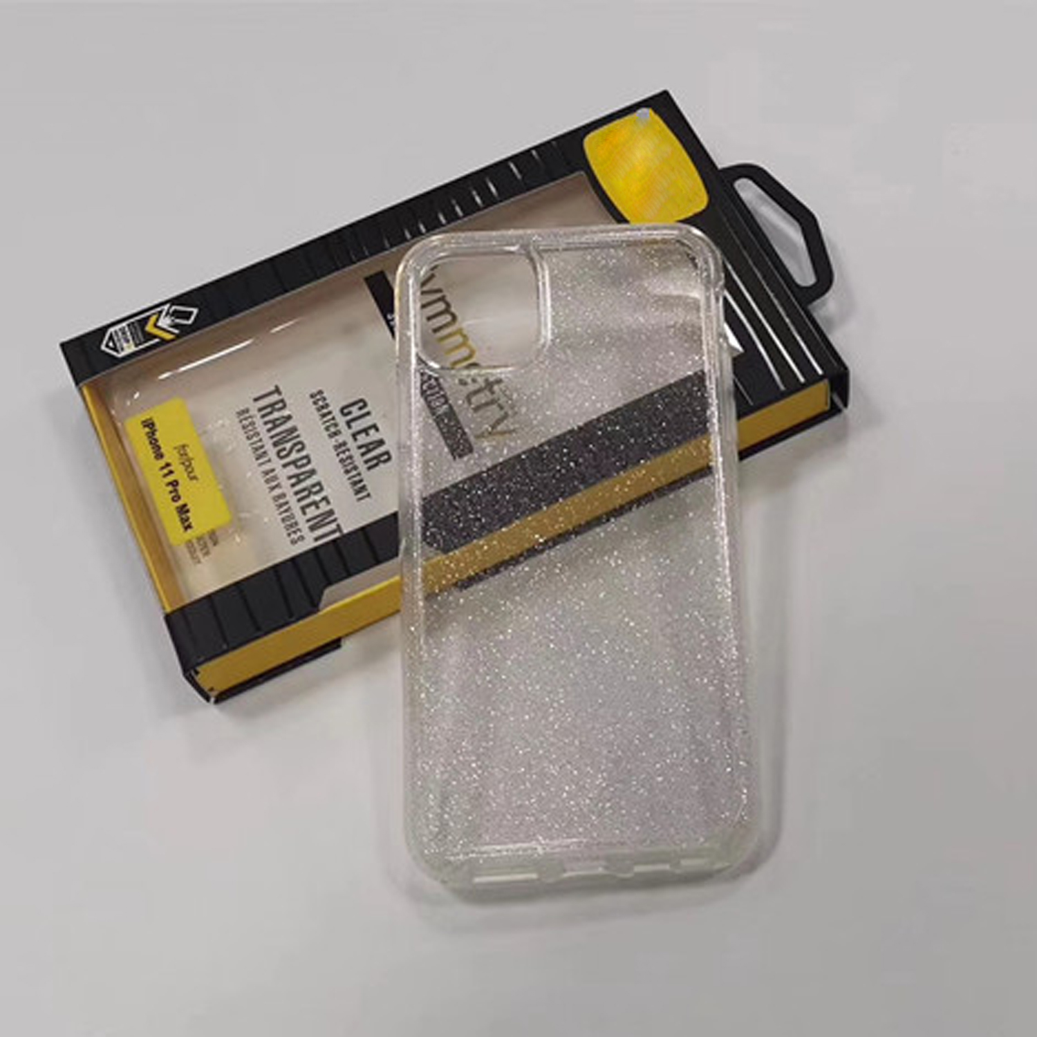 

Symmetry Clear Phone Case Transparent Shockproof Protector for iPhone 11 X Max Samsung S10 with Retail Box