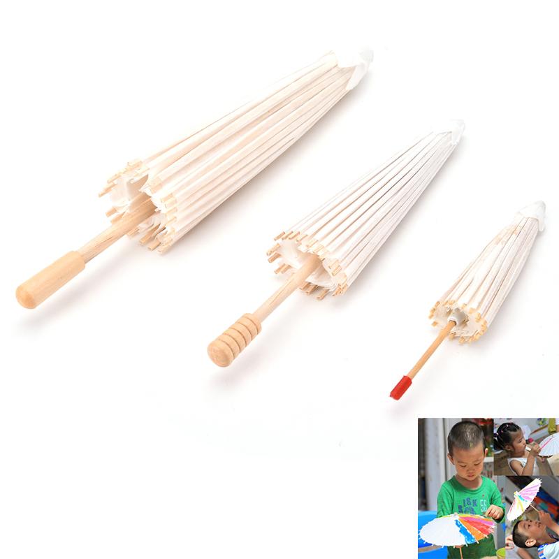

1 PCS New mini Chinese Paper Umbrella For Kid Painting DIY Crafts Diameter:20cm/30cm/40cm, Wedding party supplies