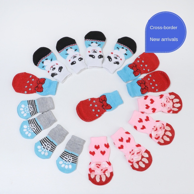 

Pet Socks Cat Socks Puppy Pet Supplies Ankle Sock, Red