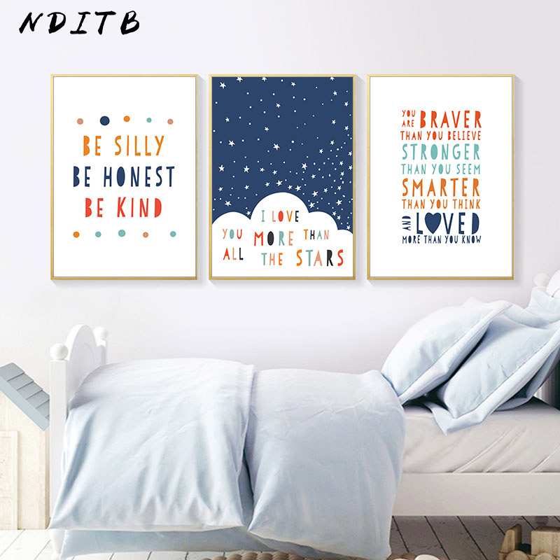 

Child Poster Minimalist Print Simple Wall Art Picture Nursery Quotes Canvas Painting Nordic Kid Baby Bedroom Decoration