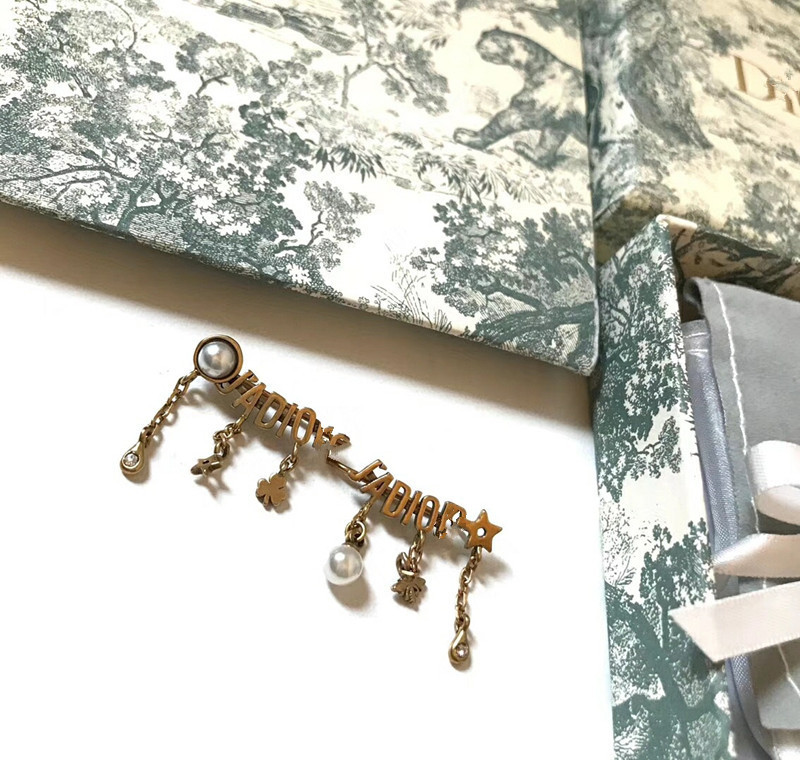 

D home/di home bee tassel pearl ear clip 925 silver needle women's accessories High version, Blue;gray