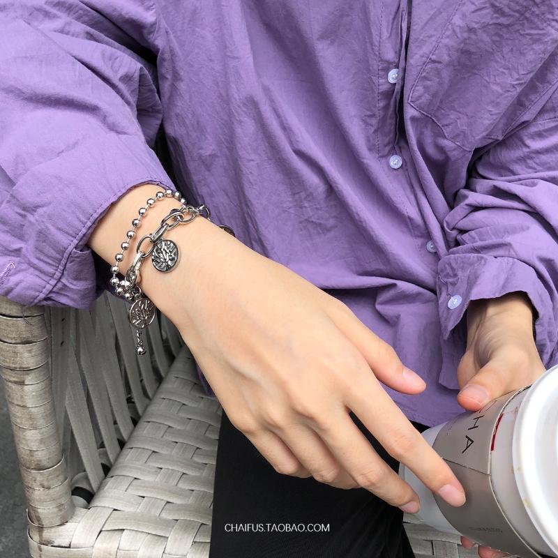 

Bangles Bracelet for Women Charm Bracelet Stainless Steel Link Chain Boho Punk Rock Femme Homme Party Couple Jewelry Pulsera