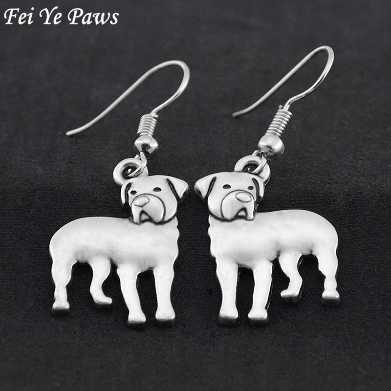 

Fei Ye Paws Rottweiler Dog Drop Earrings Brincos Big Long Earrings For Women Earings fashion Jewelry Pendientes bijoux femme