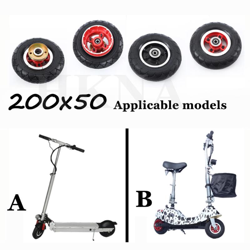 

Electric Scooter 200x50 Tire Wheel Accessories 8-inch 8x2 Solid Tire, Pneumatic Inner Tube Outer Tyre, Front And Rear Wheels