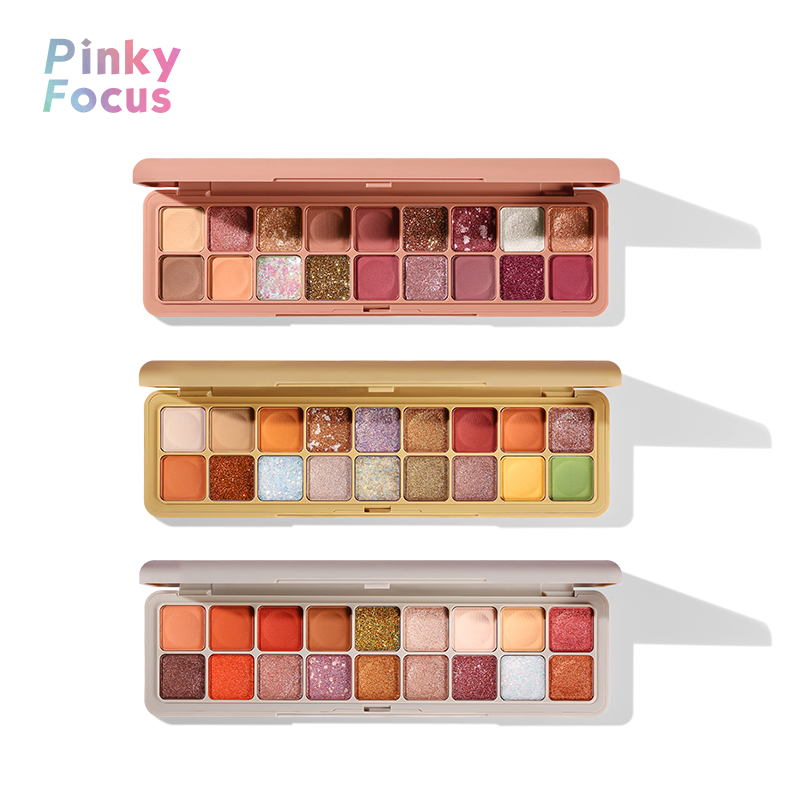 

18 Colors Matte Eye Shadow Palette Glitter Pearly Waterproof Long Lasting Easy To Wear Brighten Natural Eyeshadow Plate TSLM1, 03