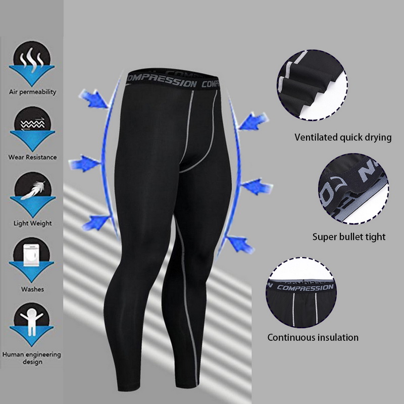 

Men Basketball Pants Sports Running Tig Compression Jogging Leggings Fitness Clothing Yoga Trousers Training Wear, Red