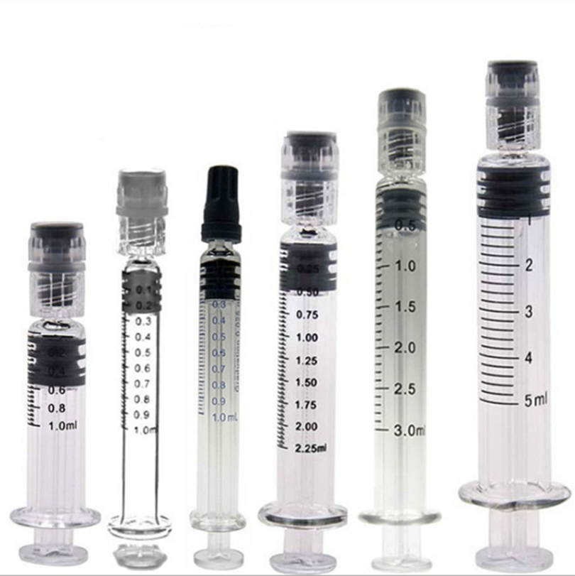 

Hot Acrylic (Not Glass) Syringe Oil Injector Luer Head Lock Injector with 1ml Measurement Mark Tip Oil Filling Tools For Vape Cartridges
