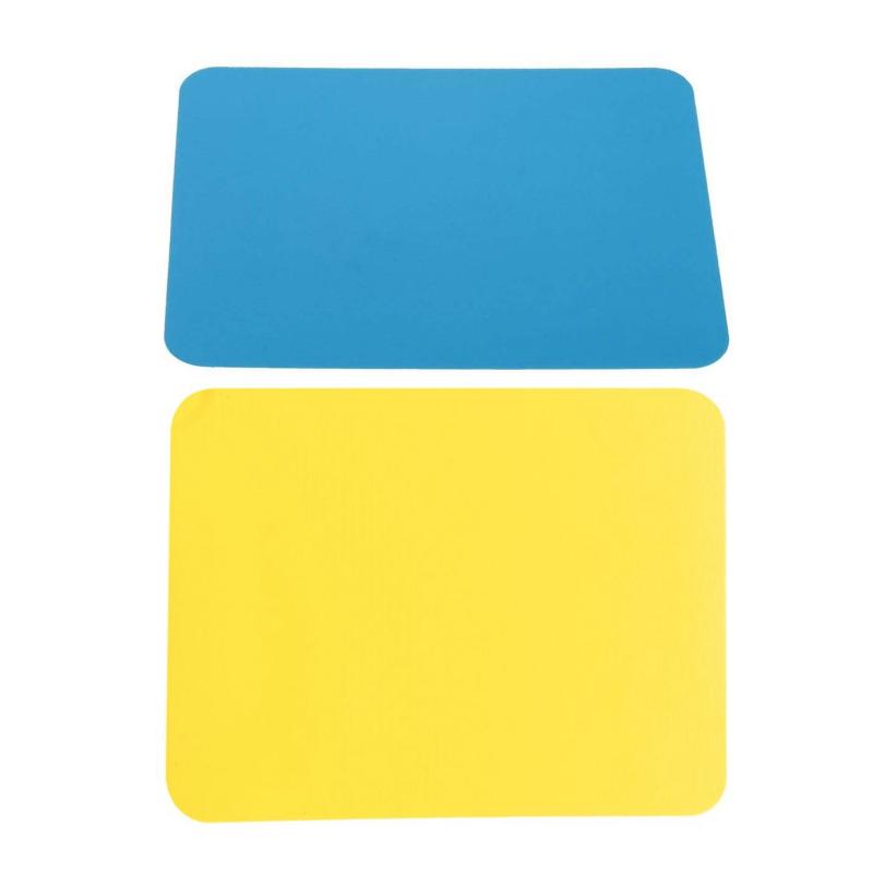 

2x Gaming Mat Mouse Pad Leicht Thin Anti Slip Silicone Gel Gaming Mouse Mat Pad Blue & Yellow