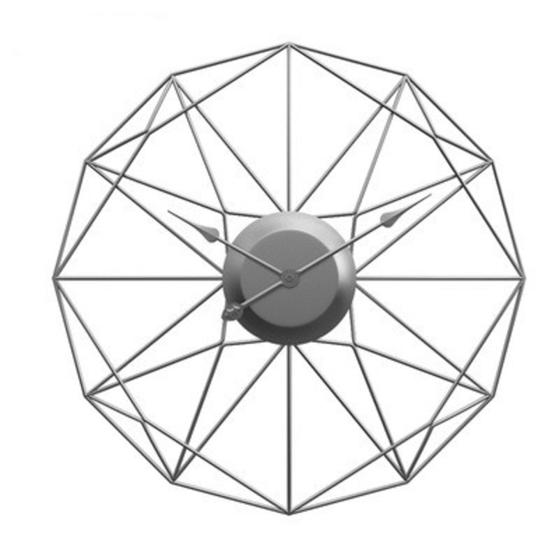 

60cm Large Silent Iron Art Wall-Mounted Clock Modern Design Clocks For Home Decor Office European Style Hanging Wall Watch Clock