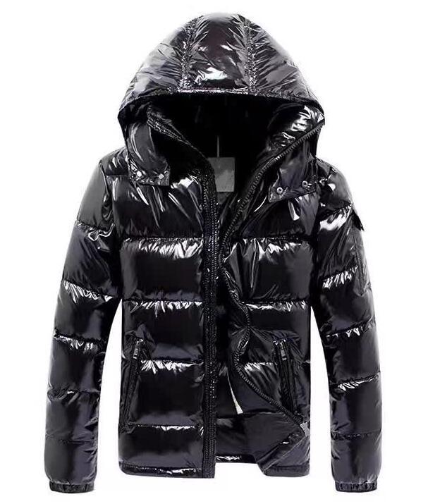 mens shiny bubble coat