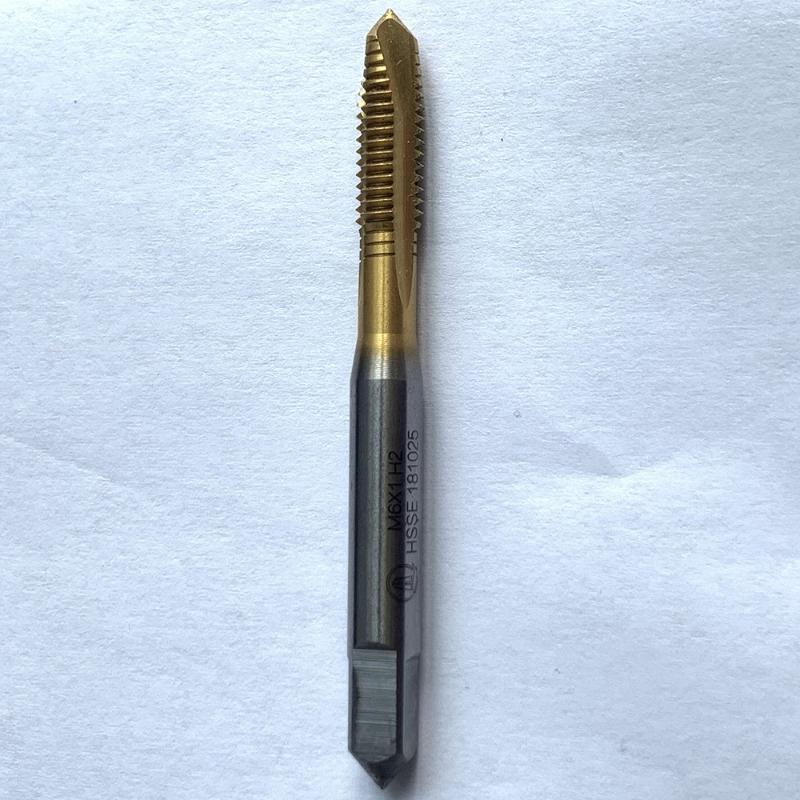 

Right Hand Apex Tap M6*1.0 Cobalt Alloy Titanium Coated Spiral Pointed Tap Flute ,Use For Stainless Steel Very High Quality