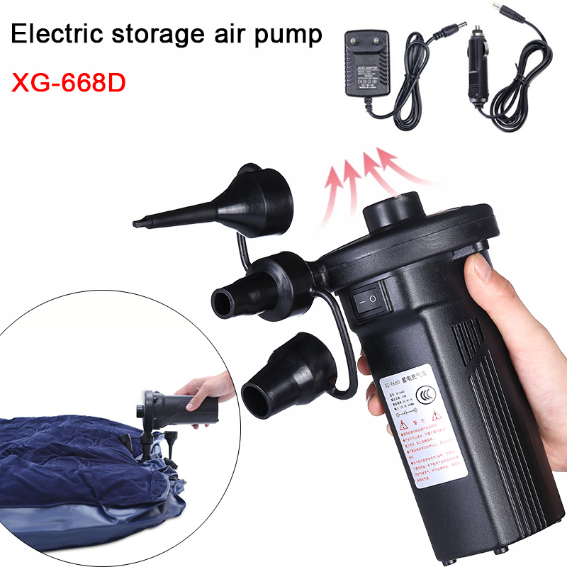 

Rechargeable Electric Air Pump Electric Air Mattress Camping Pump Portable Quick Filling Inflatable For Car Home Use