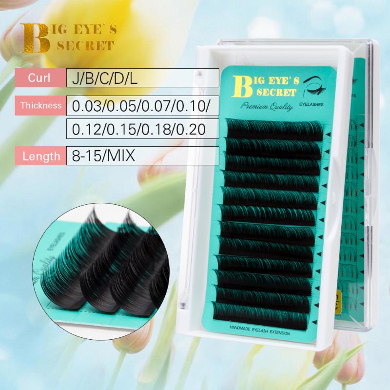 

Big eye's secret individual eyelash extension supplies False professional Faux mink Eyelashes Extensions Russian Volume Lashes