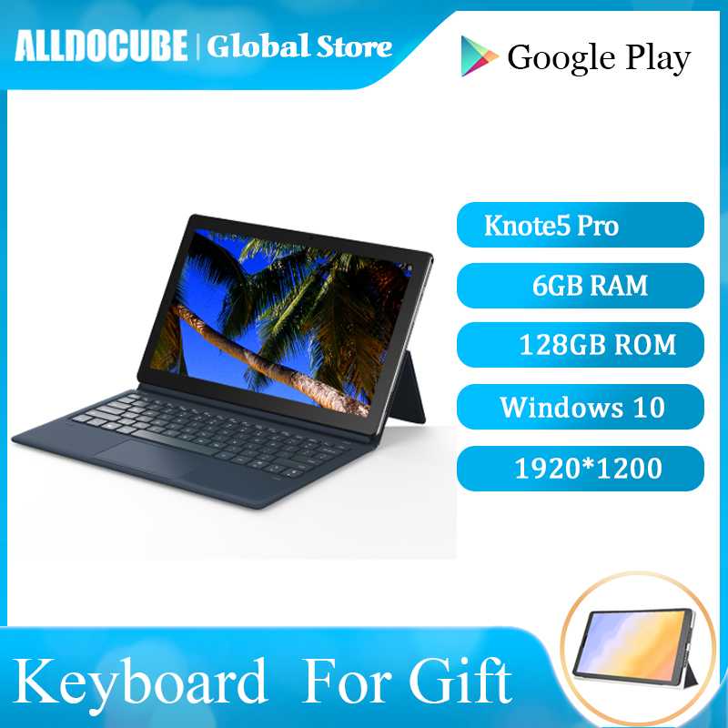 

Alldocube Knote5 pro Tablet 11.6'' Windows 10 Gemini Lake N4000 6GB RAM 128GB ROM 1920*1080 IPS Display Tablet PC keyboard, As pic