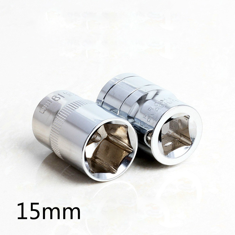 

1/2" 15mm Metric Universal Socket Wrench Head Inner Hexagon Spanner Allen Head Auto Repair Tools