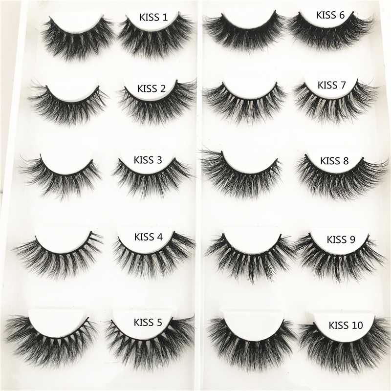 

Mink Eyelashes Hand Made Crisscross False Eyelashes Cruelty Free Dramatic 3D Mink Lashes Long Lasting Cils for Makeup Tools