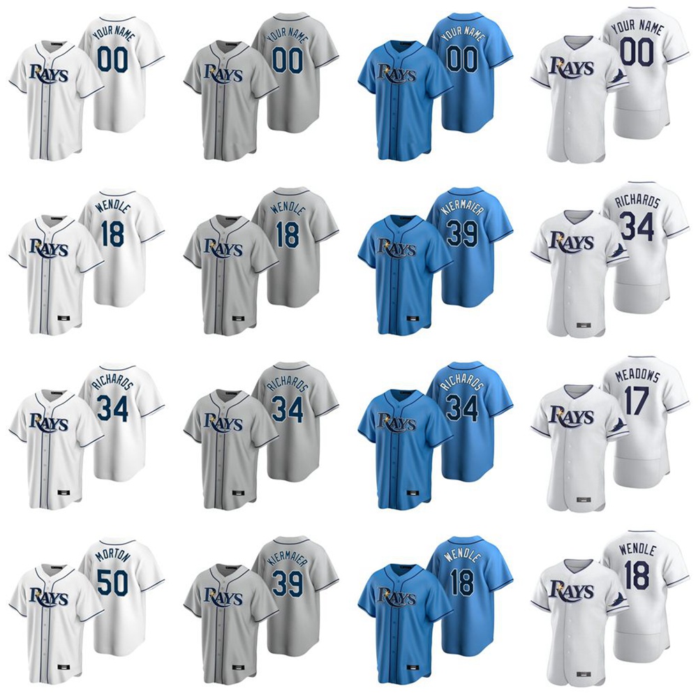 

9 Will Myers Jersey Womens Pham 40 Jose Martinez 31 Brian O'Grady 3 Evan Longoria 35 Brandon Lowe Blue Baseball Jerseys Custom Stitched, Womens ’2020 cool base white