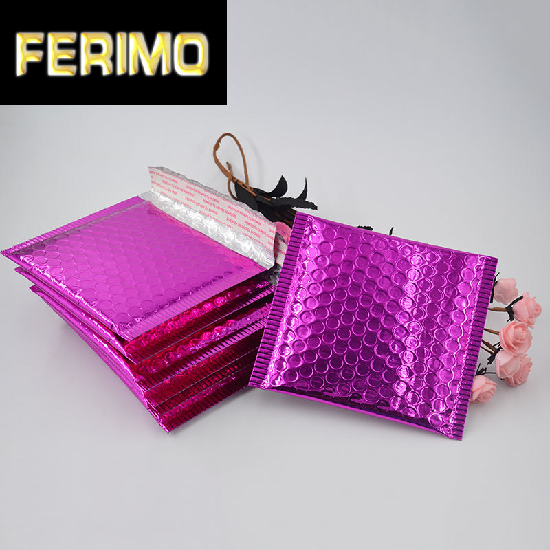 

15*13cm small pink poly mailers for jewelry shipping packaging metal bubble mailer padded shipping bags Envelope Courier pouch
