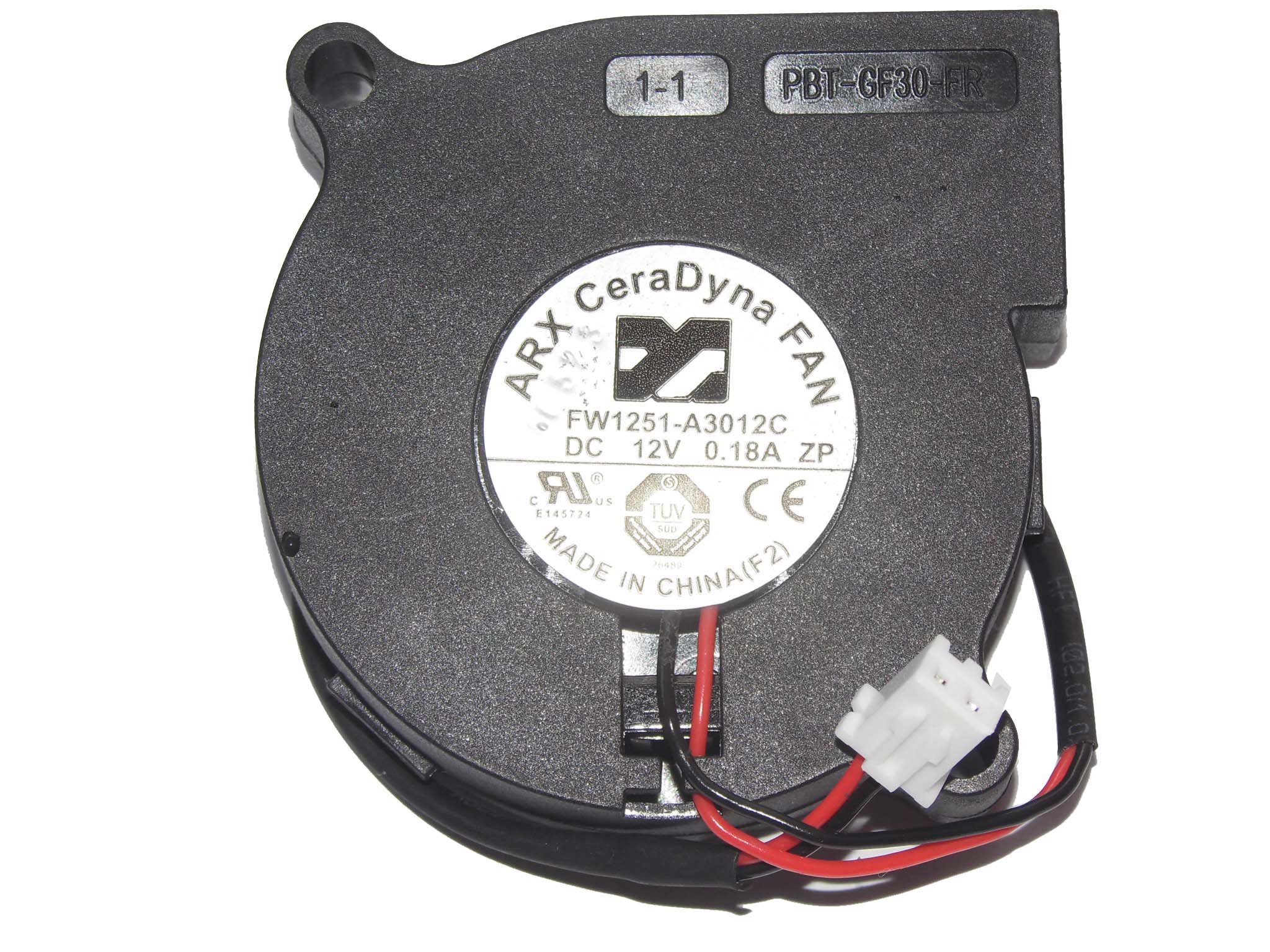 

ARX 50x15mm FW1251-A3012C 12V 0.18A 2Wire DC Blower Humidifier Fan