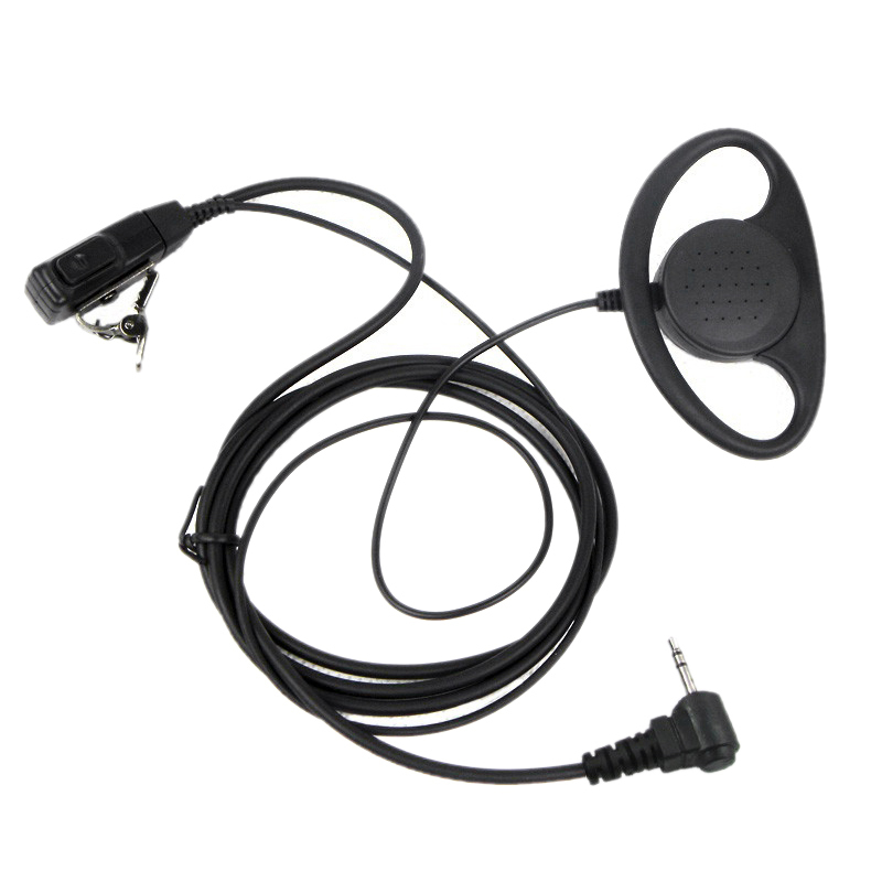 

1 Pin D Type Headset Ear Hook Earphone PTT Mic Earpiece for Motorola Talkabout Portable Radio TLKR T3 T4 T60 T80 MR350R Walkie T