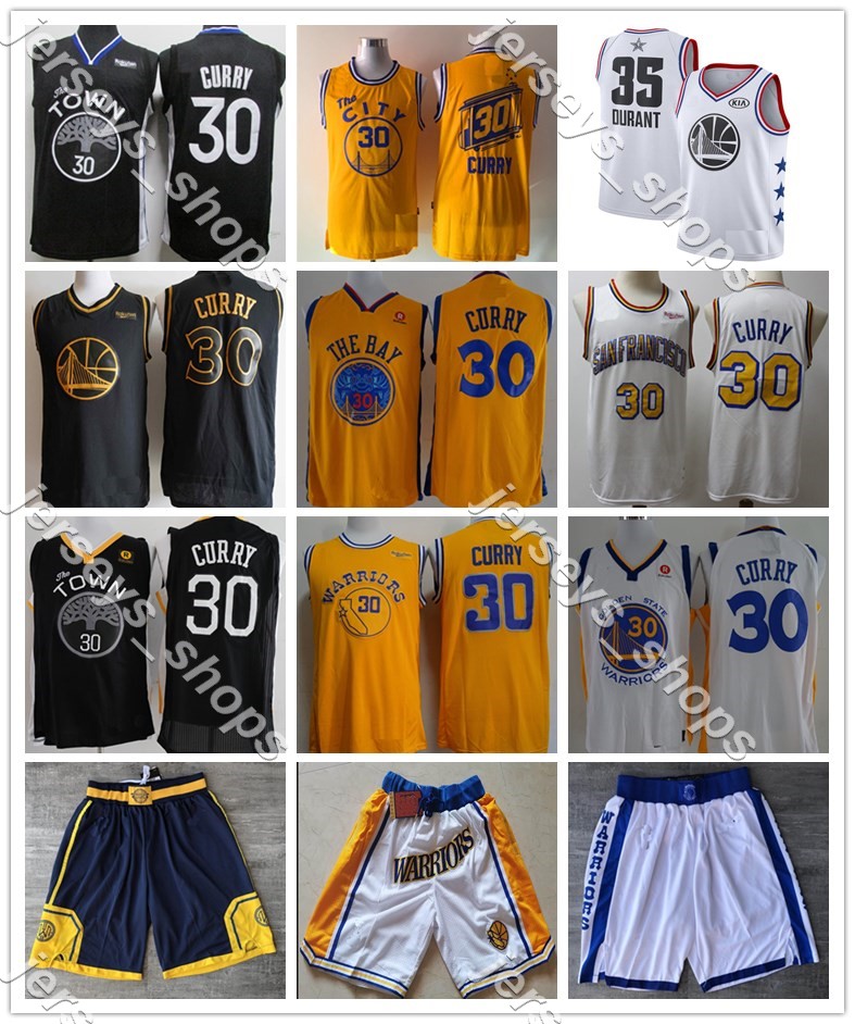 

Youth Stephen 30 Curry Golden Kid Authentic Stitched 35 Kevin Durant Vintage Golden State Warriors shirts Basketball Jerseys, Like pic