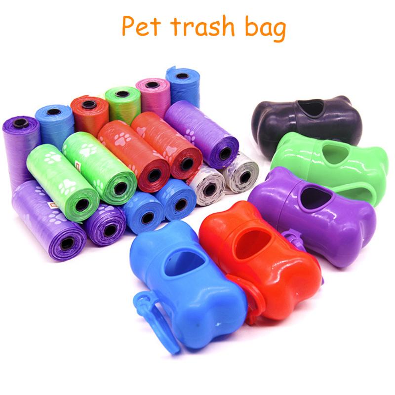 

1 PCS 10 Rolls(/550PCS) Pet Outdoor Garbage Bags Carrier Garbage Bag Dog Poop Bag Bone Shape Box for Pet