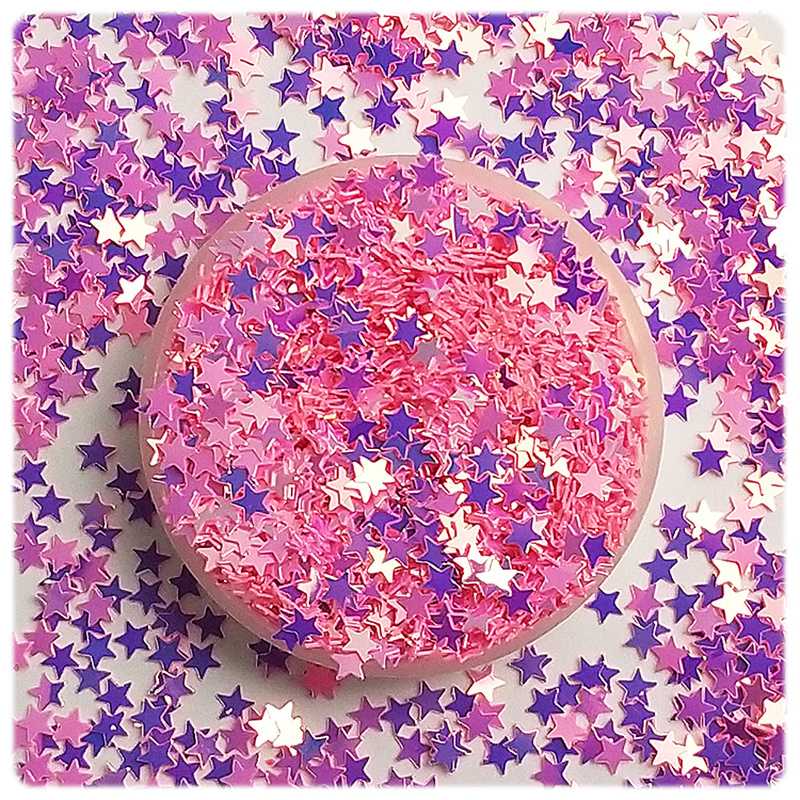 

5g/pack Diy Crystal Slime Supplies Glitter Star Ultra-thin Slices Nails Art Tips Accessories Decoration Toys For Kids Girls