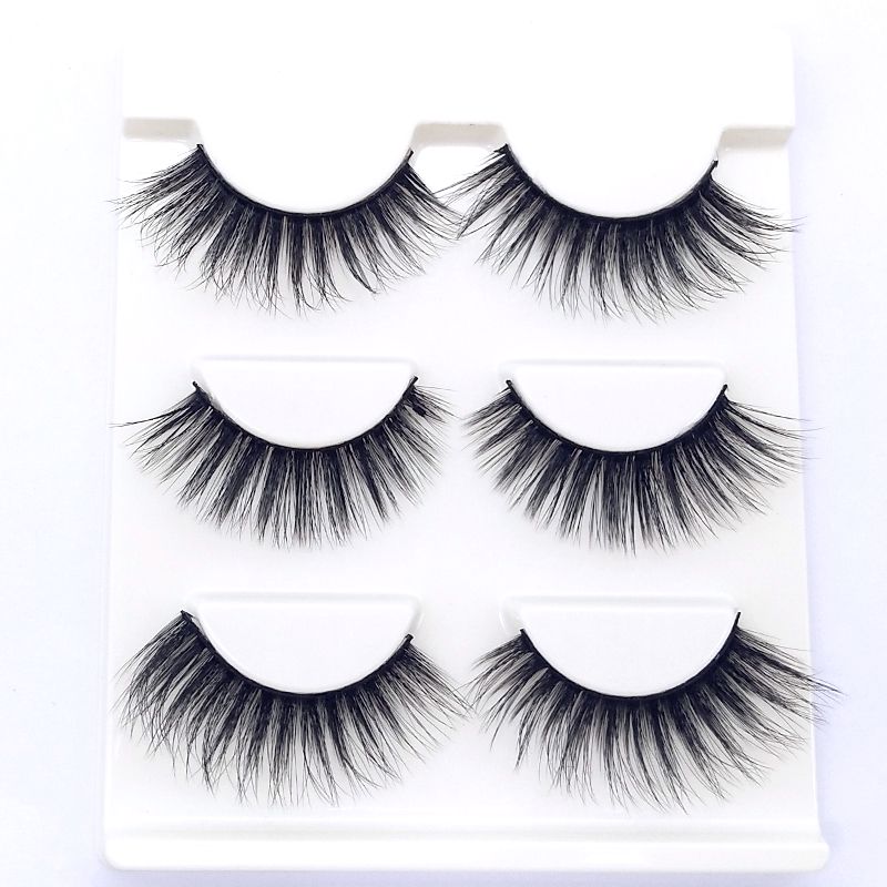 

HBZGTLAD 3 pairs natural false eyelashes fake lashes long makeup 3d mink lashes eyelash extension mink eyelashes for beauty 10