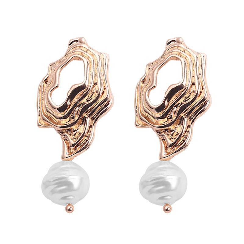 

Irregular Dangle Brincos Natural Freshwater Pearl Stud Earrings For Women Girls Earrings Party Jewelry Gifts Bijox Accessories