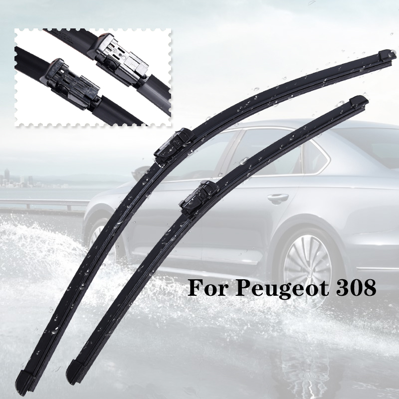 

Wiper blades For 308 from 2007 2008 2009 2010 2011 2012 2013 2014 2020 2020 Clean car windshield