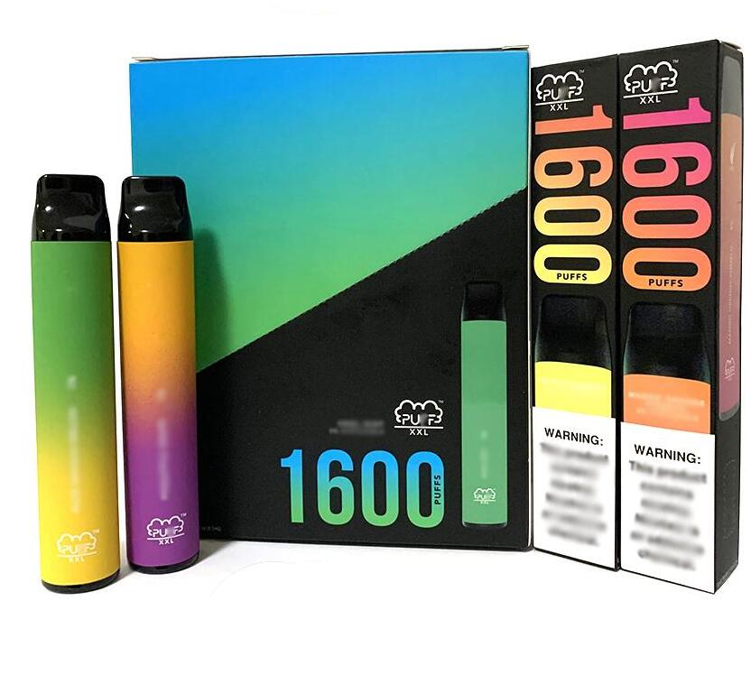

Puff XXL 1600puffs Disposable With Valid Scratch Code Vape Pen Device Starter Kits Empty Disposable Device Kits Puff Flow
