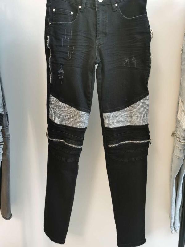 

WW09524 Fashion Men's Jeans 2020 Runway Luxury European Design party style Men's Clothing, As pic