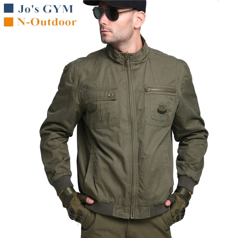 

Tactical Fashion Jacket Men Wearing On Both Sides Multi-pocket Plus Size Army Jackets Outdoor Sport Hiking Cargo Jacket, Army green