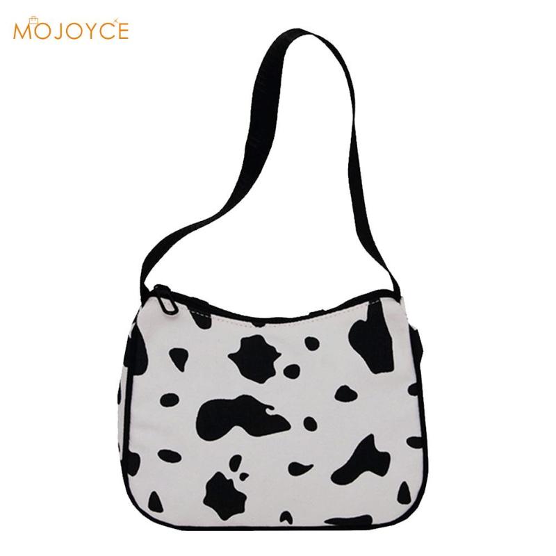 

Fashion Cow Pattern Crossbody Bag Women Canvas Casual Shoulder Female Messenger Sling Handbag Pouch