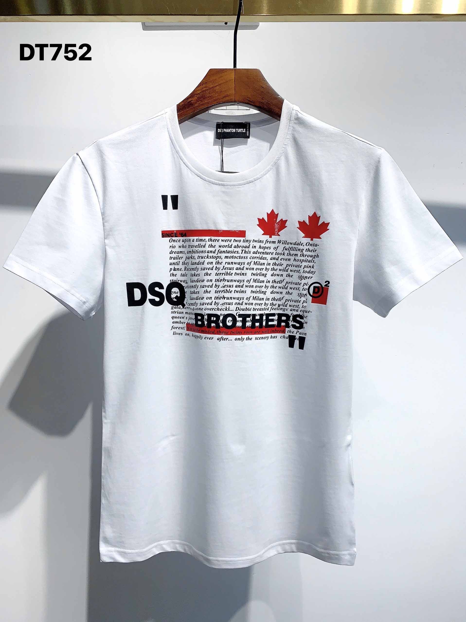 

DSQ t shirts Mens Designer T Shirts Black White Men Summer Fashion Casual Streetwear T-shirt Tops Short Sleeve Size M-XXXL 32201