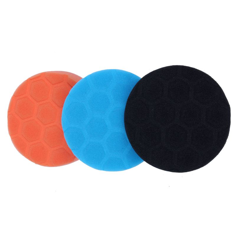 

HOT-3x Hex-Logic Buff Buffering Polishing Pad kit For Auto Car Polisher 4 inch