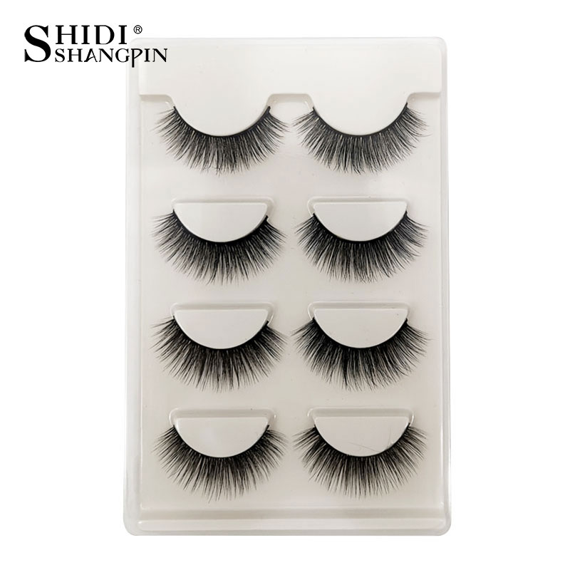 

SHIDISHANGPIN 10 lots Mink Eyelashes Wholesale Mink Lashes Full False Eyelashes Makeup False Lashes cilios faux cils