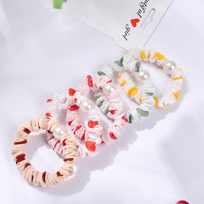 

10PC cute Korean headwear Women Ponytail Holder girls Elastic Hair Ties Hair Rope ring Rubber Bands Scrunchies Accessories