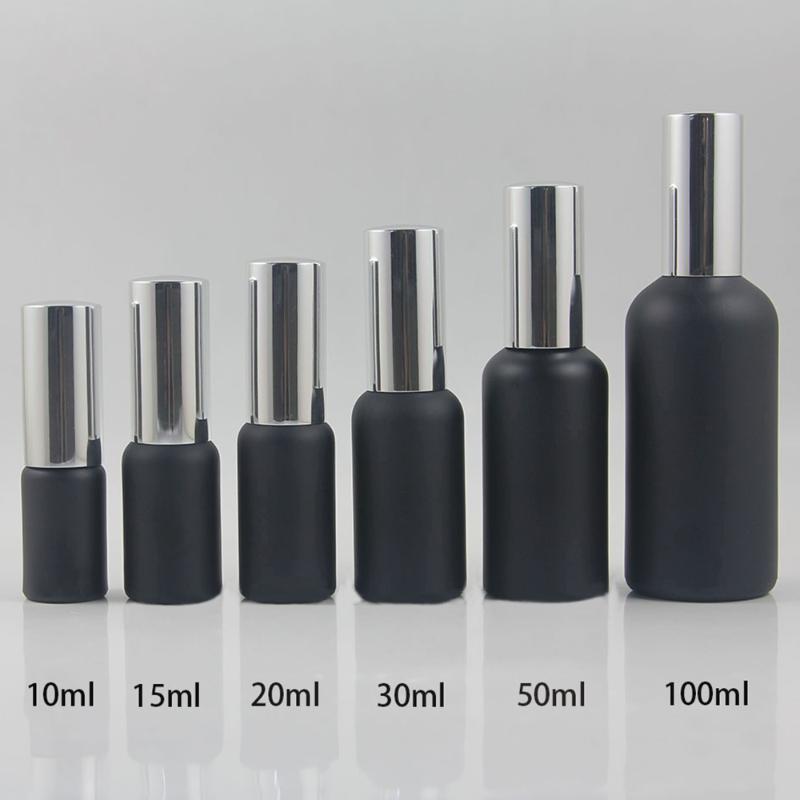 

10ml essential oil spray bottle blue and black glass bottle with lotion pump