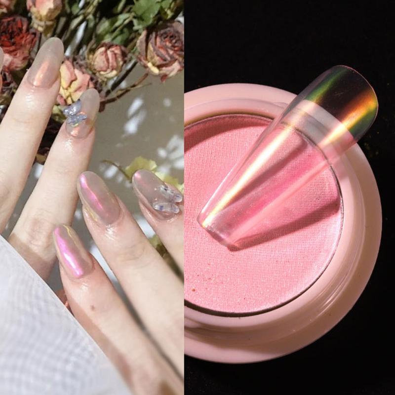 

Professional Tip Decoration Long Lasting Nail Art Powder Salon DIY Manicure UV Gel Easy Apply Solid Home Glitter Pigment