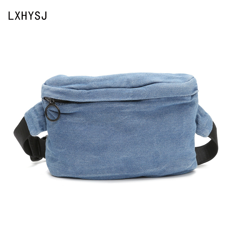

Women Waist Bag Brand Fanny Pack Retro Chest pack Female Elasticity Belt Bags High Capacity Crossbody Bag Waist Purse YB031, Sky blue