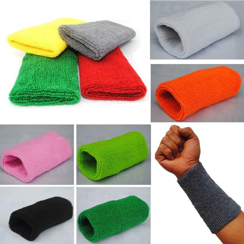 

15cm Sports Waist Support Basketball Gym Unisex Cotton Sweat Band Wristband Fitness Wrist Protect Bands, Yellow
