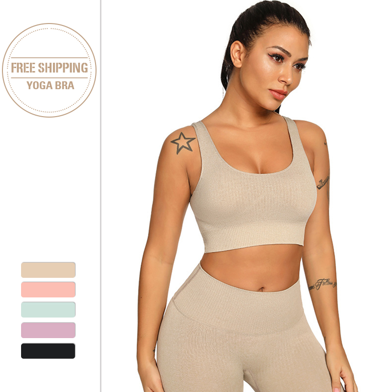 

Women Vital Seamless Sport Bra Push Up Sports Bra Workout Sports Wear for Women Gym New Arrival 2020, Black