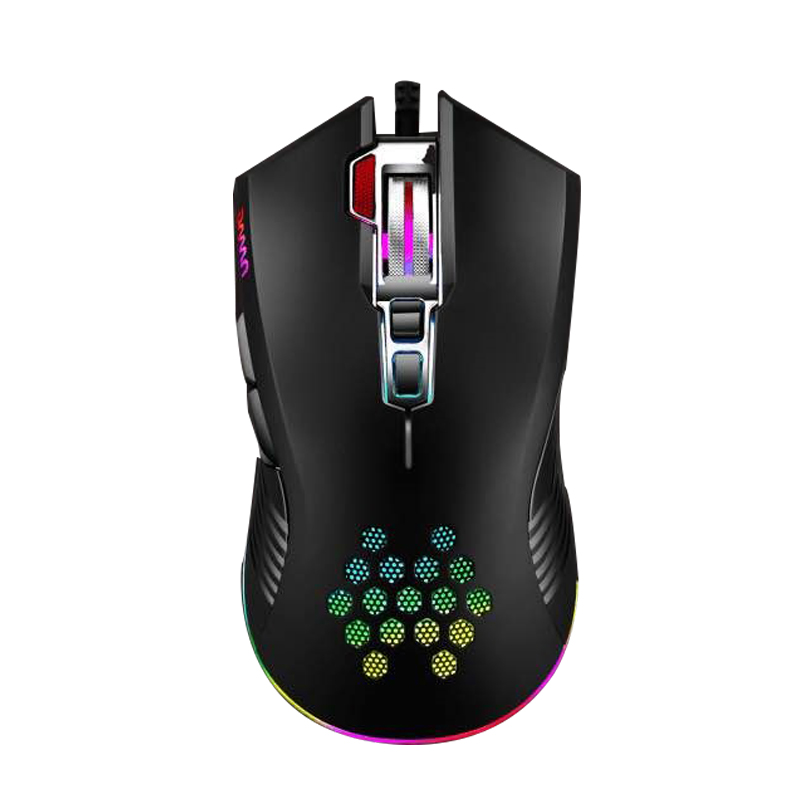 

Wired Gaming Mouse Lightweight Metal Mice With 8-Button 1600DPI Colorful RGB Dazzling For PC Computer Laptop,Game And Office