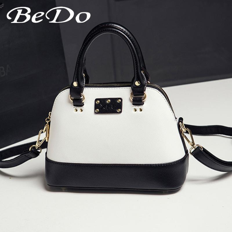 

BeDo Mini PU leather Messenger Bag Ladies Messenger Bags Women Fashion Shoulder Bag Modern Top-handle Female, Black